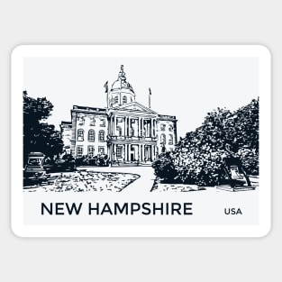 New Hampshire State USA Sticker